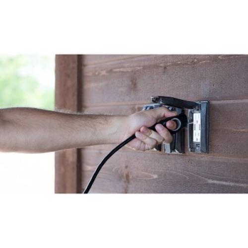 GE 3-Outlet Grounded Extension Cord Indoor/Outdoor 16AWG 25' Black