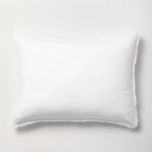 Full/Queen Heavyweight Linen Blend Comforter & Sham Set White - Casaluna™