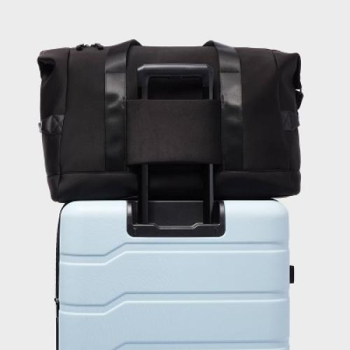 Faux Neoprene Weekender Bag Travel Carry On - All In Motion™ Black