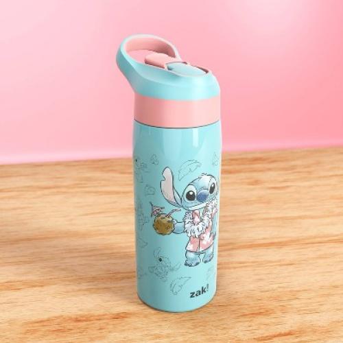 Zak Designs 19oz Stitch Stainless Steel Double Wall Vacuum Riverside Water Bottle Blue