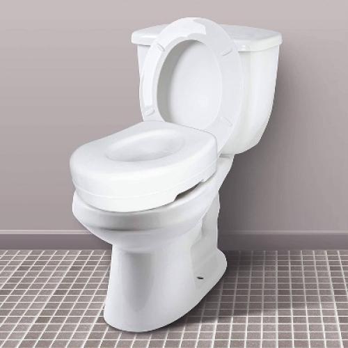 Carex Raised Toilet Seat - White