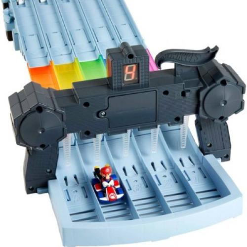 Hot Wheels Nintendo Mario Kart Rainbow Road Raceway Track Set 30 Piece with 2 1:64 Scale Vehicles - Target Exclusive