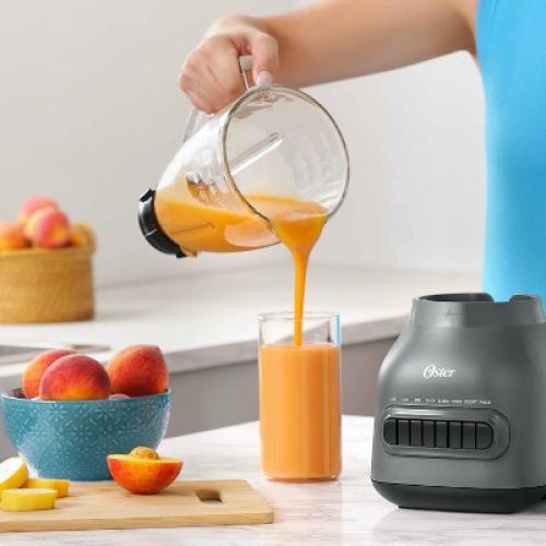 Size 13.5 Inches (H) x 10.2 Inches (W) x 8.5 Inches (D)Oster Easy-to-Clean Blender with Dishwasher-Safe Glass Jar with a 20 oz. Blend-n-Go Cup