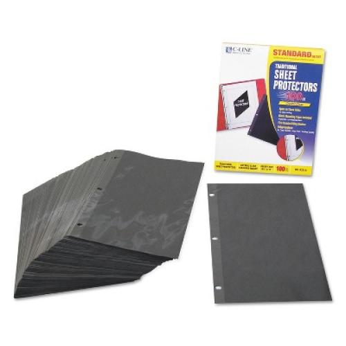 C-Line Side Load Sheet Protector Strd. Weight 11x8-1/2 100/BX CL 03213