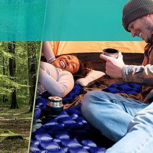 Sleepingo Ultralight Inflatable Sleeping Pad for Camping, Blue