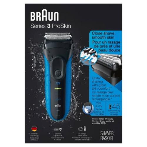 Braun Series 3-310s Men's Rechargeable Wet & Dry Electric Foil Shaver