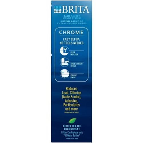 Brita Tap Water Faucet Filtration System - Chrome