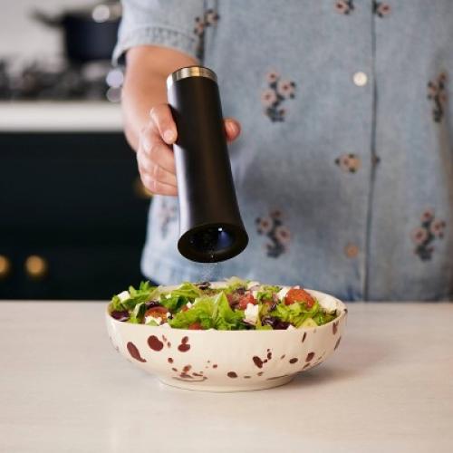 Cole & Mason Electric Gravity Salt and Pepper Grinder Black