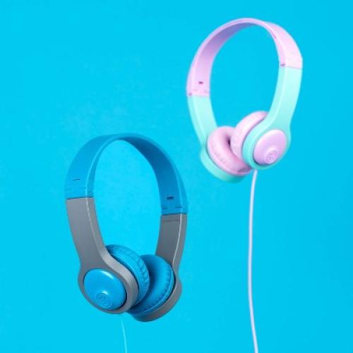 JLab JBuddies Folding Gen 2 Kids Headphones - Blue/Gray