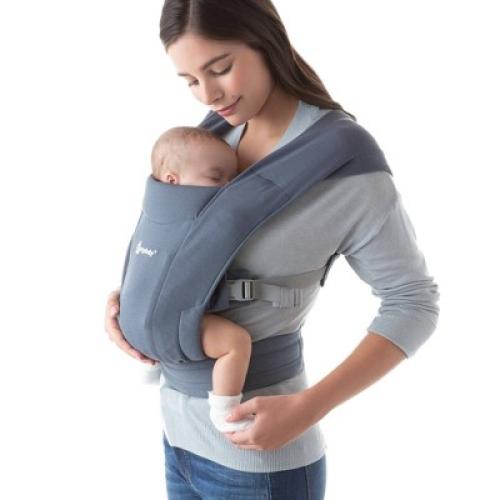 Color Blue Ergobaby Embrace Cozy Knit Newborn Carrier - Oxford Blue