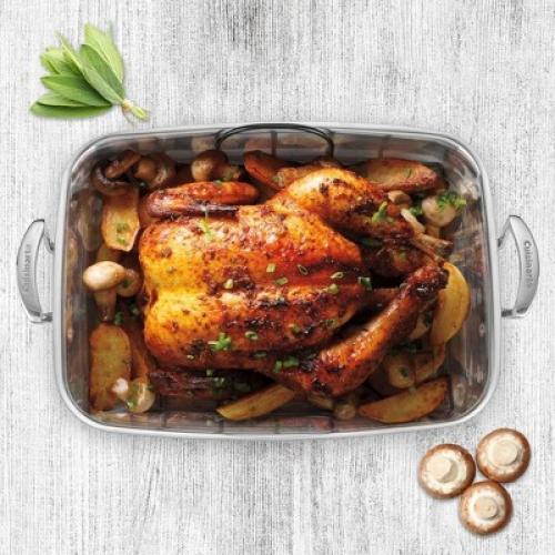 Cuisinart Classic 15 Stainless Steel Roaster with Non-Stick Rack - 83117-15NSR