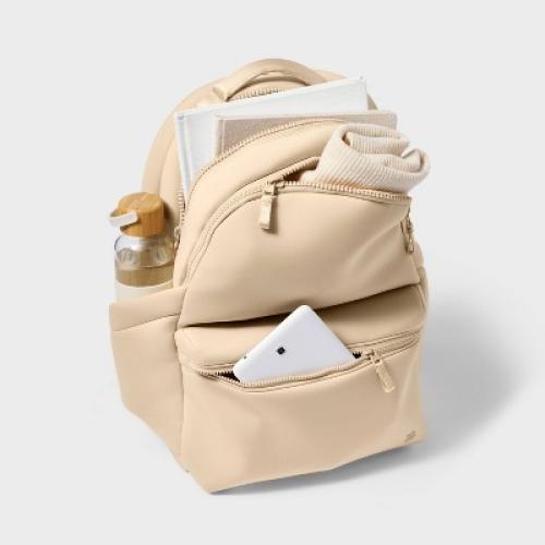 14L Faux Neoprene Backpack - All In Motion™ Cream: Water Repellent, Fits 16 Laptop ‼️a little stains‼️