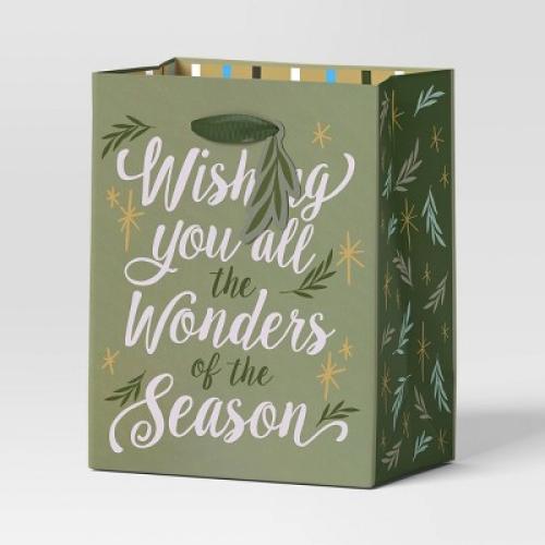 'Wishing You All the Wonders of the Season' Petite Christmas Gift Bag - Wondershop™ (Set of 46)