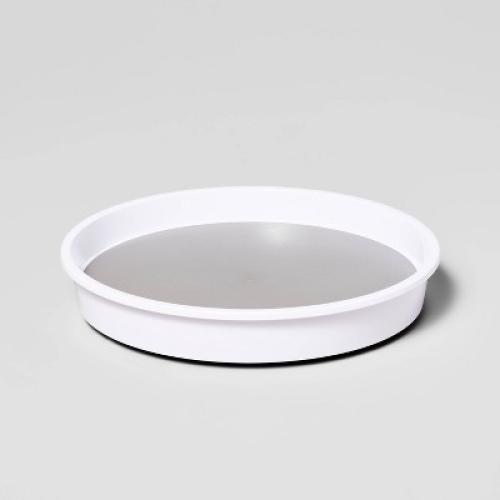 10 Lazy Susan Turn Table - Brightroom™: Non-Slip Kitchen Organizer, Spice & Pantry Storage, White Plastic