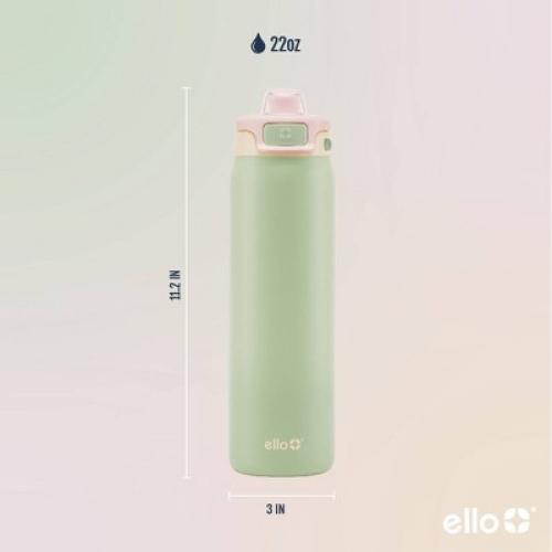 Ello Pop and Fill 22oz Stainless Steel Water Bottle Mint