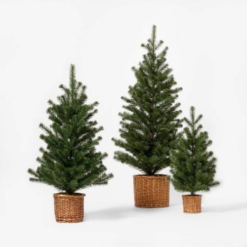 Medium Pine Artificial Tree in Basket - Threshold™ designed with Studio McGee