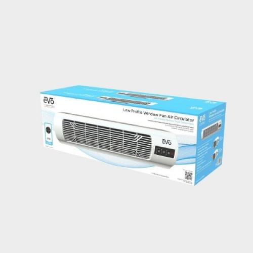EVO Low Profile Oscillating Window Fan Air Circulator