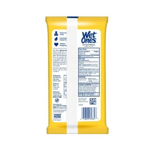 5pack Wet Ones Antibacterial Hand Wipes Travel Pack - Tropical Splash - 20ct