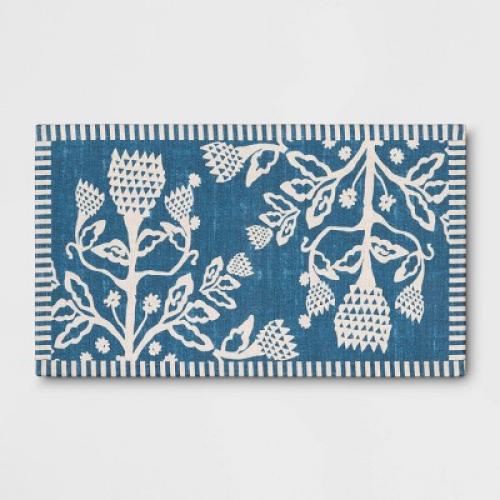1'8x2'10 Rug Blue Floral - Threshold™