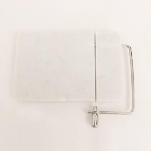 9 x 6 Marble Cheese Slicer Cutting Board White - Threshold™