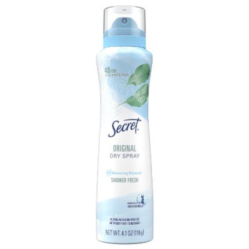 3pack Secret Dry Spray Antiperspirant and Deodorant for Women - Shower Fresh - 4.1oz