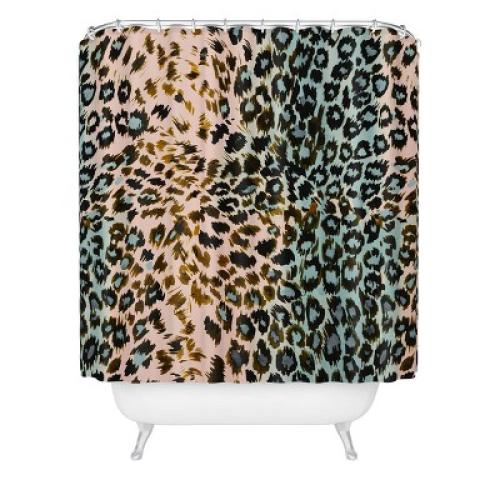 Abstract Leopard Print Shower Curtain by Marta Barragan Camarasa - society6