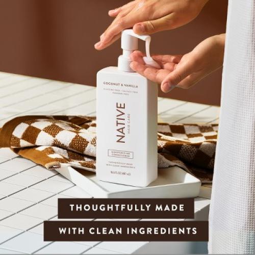 Native Coconut & Vanilla Moisturizing Vegan Conditioner, Clean, Sulfate, Paraben and Silicone Free - 16.5 fl oz 2pk