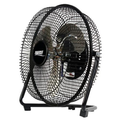 Seasons Comfort™ 9-In. 3-Speed High-Velocity Heavy-Duty Floor Fan, FHV09, Black, Size: 9 In.
