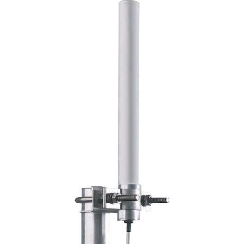 Silver and White Aruba Indoor/Outdoor Omni Antenna AP-ANT-19 - 2.4 GHz to 2.5 GHz, 5.15 GHz to 5.875 GHz - 6 dBi - Outdoor, Wireless Data NetworkPole/Ceiling