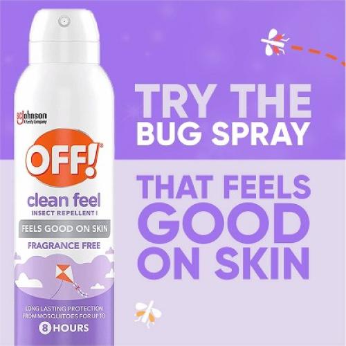 4 packOFF! Clean Feel Mosquito Repellent Bug Spray - 5oz