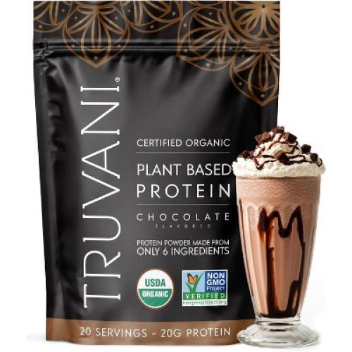 Truvani Plant-Based Chocolate Protein Powder, 25.65 Oz