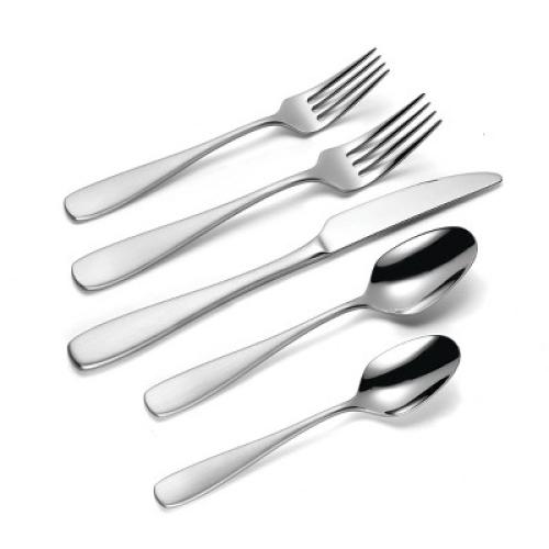 Oneida 45pc Ainsley Flatware Set: Stainless Steel Silverware, Service for 8, Dishwasher-Safe, Includes Serving Utensils
