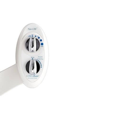 NEO 120 Mechanical Bidet Attachment White - LUXE Bidet: Hygienic Wash, Easy Install, Non-Electric, Ceramic Core