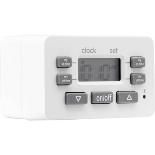 GE myTouchSmart Simple Set Digital Bar Timer 1-Polarized Outlet 2pk