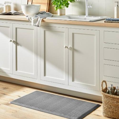 Elite Thick Comfort Mat Elite Dark Gray - Figmint;: Kitchen Floor Mat, Stain-Resistant, Indoor Use needs cleaning dusty