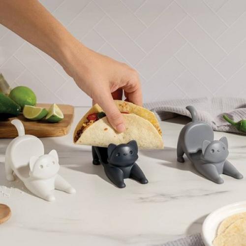 Ototo Holiday Gift Plastic Catos Cat Taco Holder Food Safe‼️ 1 missing ‼️