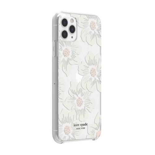 Kate Spade New York Apple iPhone 11 Pro Max/XS Max Hard Shell Case HollyHock Floral - Cream/Clear