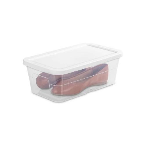 6qt Clear Storage Box White - Room Essentials™ (9 pieces )