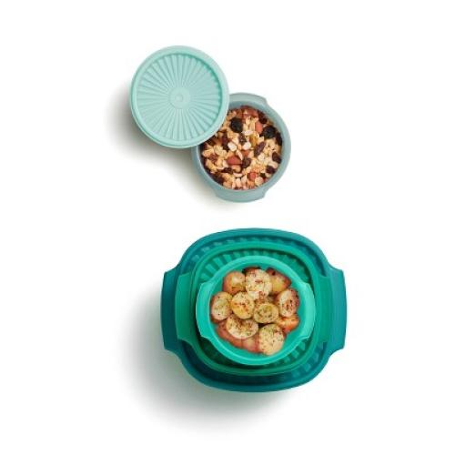 Tupperware 30pc (set of 15) Heritage Food Storage Container Set Teal Green: Stackable, Dishwasher-Safe!!