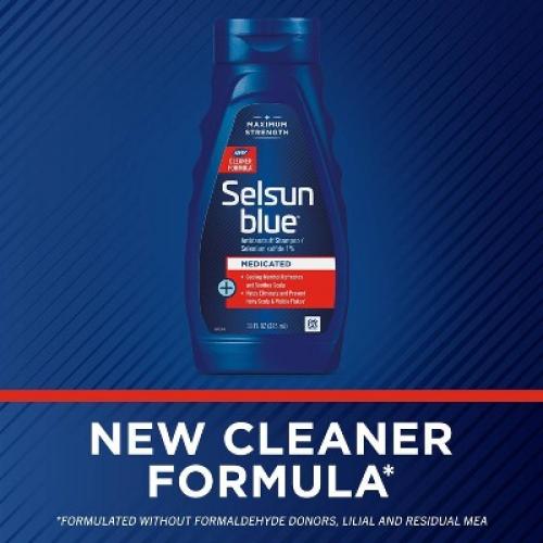 Selsun Blue Medicated with Menthol Dandruff Shampoo - 11 fl oz