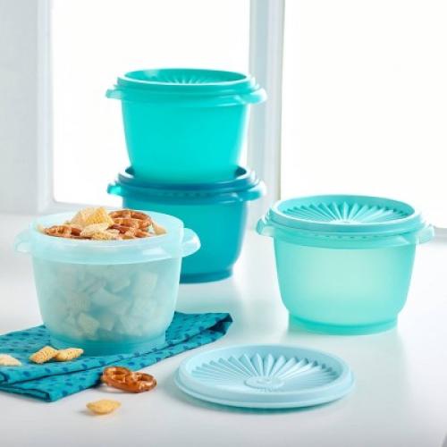 Tupperware 30pc (set of 15) Heritage Food Storage Container Set Teal Green: Stackable, Dishwasher-Safe!!