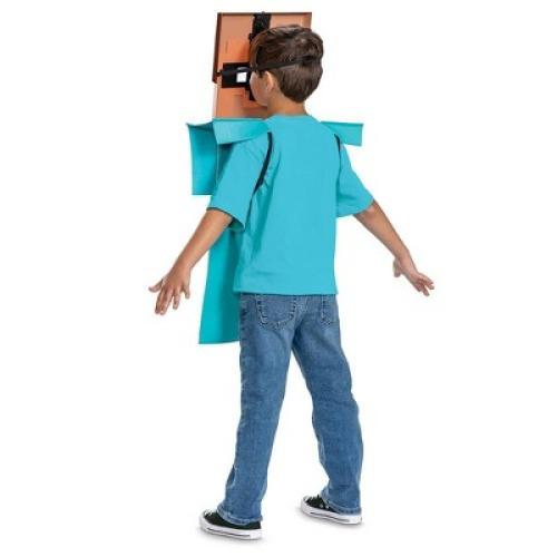 Kids' Mojang Minecraft Steve Light Up Halloween  Costume Accessory Kit One Size Fits Most