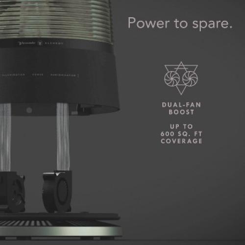 Vornado Lucerna 3 Ultrasonic Humidifier: Cool Mist, 2 Settings, 1.5L Capacity, 28-Hour Run Time, Auto Shut-Off, ETL Listed