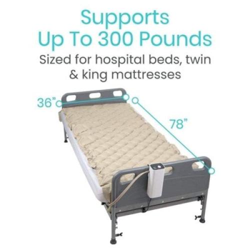 Vive Alternating Air Pressure Mattress Pad - The Original Bed Sore Prevention Solution - Hospital & Home Mattress Topper