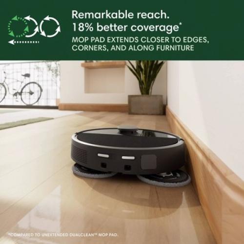 iRobot Roomba Plus 505 Combo Vacuum & Mop   AutoWash Dock Dual Spinning Pads Extend, Pad Wash & Heated Dry, Self-Cleans Black