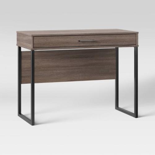 Mixed Material Writing Desk Gray - Room Essentials™
