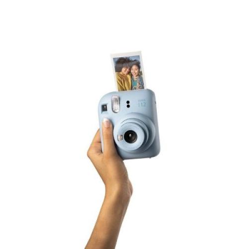 Fujifilm Instax Mini 12 Camera - Blue with purple carrying bag