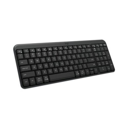 Color Black Logitech Bluetooth Compact Keyboard - Black