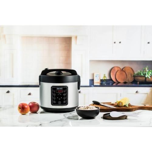 Aroma 20 Cup Digital Multicooker & Rice Cooker - Stainless Steel