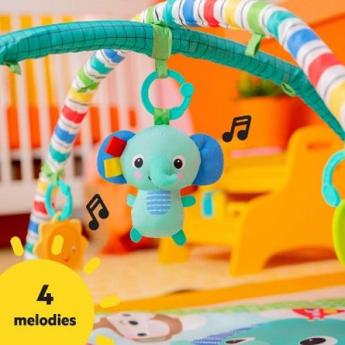 Bright Starts Wild Wiggles Baby Activity Gym & Machine-Washable Play Mat - Green